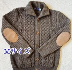 ニット　トップス　カーディガン　セーター　ブリティッシュウール　Mサイズ