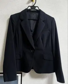 【ほぼ未使用】洗えるレディーススーツ 上下セット 13AR 濃紺 ウォッシャブル