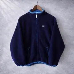 USA製！エルエルビーン ネイビー パープル フリース パタゴニア シンチラ