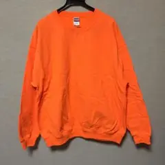 新品 GILDAN ギルダン 長袖トレーナー セーフティオレンジ XL