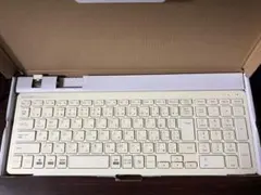 ELECOMワイヤレスキーボードTK-FDP099 ホワイト USBレシーバー付