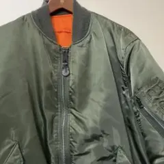 ALPHA USA製 MA-1 フライトジャケットM IDEALジップ