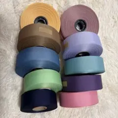 グログランリボン まとめ売り 大量 ハンドメイド資材 カラフルセット