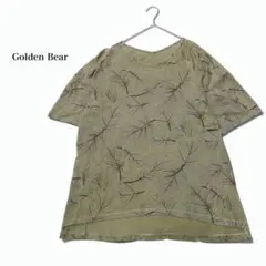ゴールデンベアー♢オーガニックコットン 綿100% 半袖Tシャツ ボタニカル Mのサムネイル