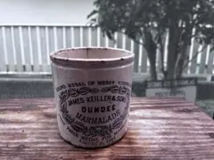 希少アンティーク ダンディマーマレード 陶器ポット 超ミニサイズ