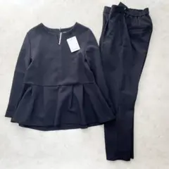 【新品】PLST プラステ パンツセットアップ パール　セレモニー　M 入園入学