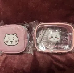 ちいかわぷっくりクリアポーチとカラビナ付きポーチ２点セット