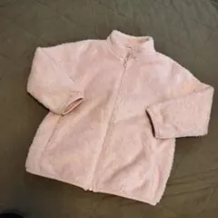 フリース ピンク ジップアップ アウター