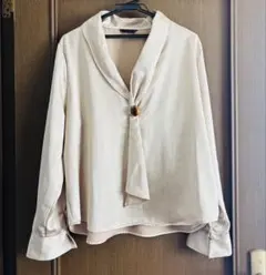 ZARA 新品　サテンブラウス　XL