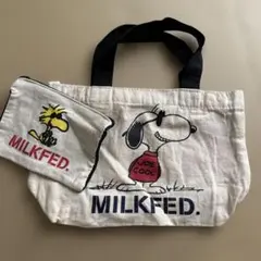 【新品】MILKFED. スヌーピー ミニトートバッグ Vintage 2012のサムネイル