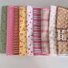 選べる！可愛い生地　2枚600円から　USAコットン☆カットクロス9枚セット