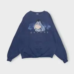 90s USA製 Disney イーヨー くまのプーさん スウェット サイズL