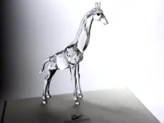 美品】Swarovski スワロフスキー ヘラサギ 置物 廃盤 クリスタル 鳥