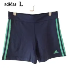 ✨希少/00s✨adidas アディダス ショートパンツ ネイビー×グリーン L