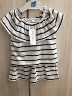 ボーダー　上下セット　80センチ　新品タグ付き