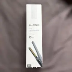 【未使用】SALONIA　15㎜ ヘアストレートナー　SL-004SGR