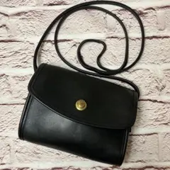 美品✨オールドコーチ グラブタンレザー ドイツホック ミニショルダーバッグ 黒