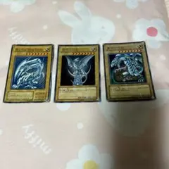 遊戯王 ブルーアイズホワイトドラゴン 青眼の白龍 初期/2期/英語版 3枚