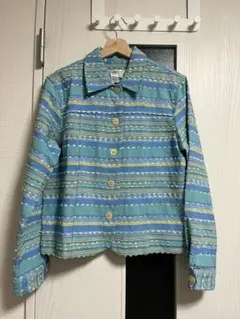 Coldwater Creek ストライプ柄ジャケット M