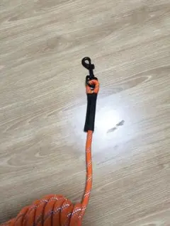オレンジ ナイロンリード スナップフック付き大型犬用20メートルのサムネイル
