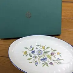 新品　MINTON Haddon Hall Blue 楕円皿 プレートのサムネイル