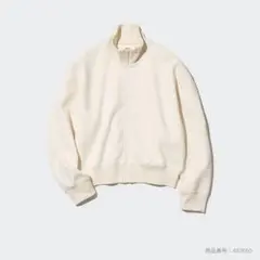 ドライスウェットリラックスブルゾン オフホワイト Sサイズ