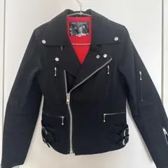 セクシーダイナマイトロンドン　コットンライダースジャケット　32 S
