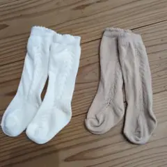 レース編みベビー靴下 2足セット おまけ1足付き