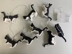 オルネドフォイユ　猫のLEDガーランド　ハチワレ