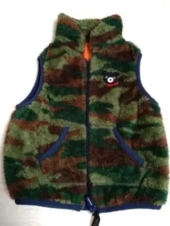 ダブルビー　ミキハウス　迷彩　リバーシブル ベスト