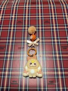 三歳萌粒植毛キーホルダー 少女心デザイン 鍵掛け/バッグチャーム兼用ラブブ