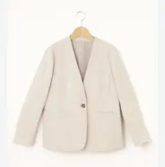 innowave（イノウェーブ） ノーカラー　Vネックジャケット¥27,500のサムネイル