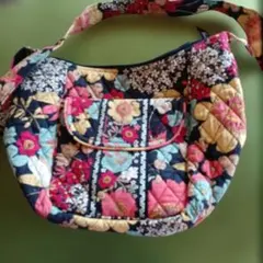 ☆ベラブラッドリー☆花柄キルティングショルダーバッグ☆USED☆