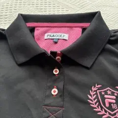 FILA GOLF レディース ポロシャツ ブラック LL