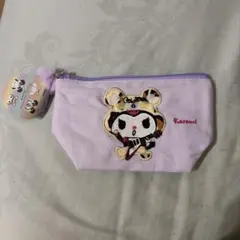 フラットポーチ クロミ　サンリオ