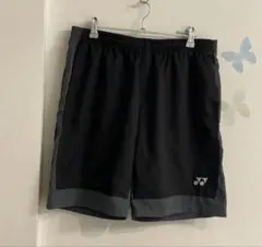 9【Oサイズ】YONEX ヨネックス ハーフパンツ ブラック　グレー
