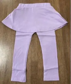 新品 未使用 レギンス付き スカート スカッツ パープル 90センチ