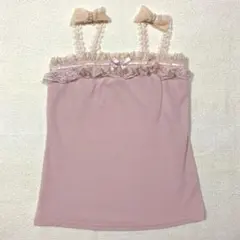 美品】00s 希少 axes レースアップ姫系キャミ デカリボン 姫カジ