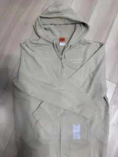 【試着のみ】アルビレックス新潟 ジップアップパーカー Lサイズ ベージュのサムネイル