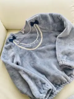 anyFAM 優しいブルーのふわふわトップス 青 水色 トレーナー　130