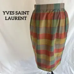 YVES SAINT LAURENTイヴサンローランヴィンテージチェックスカートのサムネイル