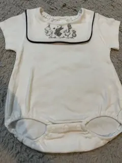ホワイト刺繍ロンパース 半袖