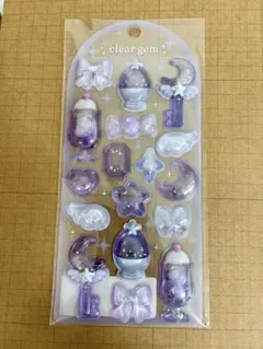 クーリア クリアジェムステッカー パープル