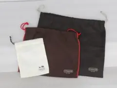 COACH 巾着型ショップ内袋 3ｐセット 中古