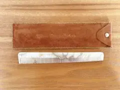 エルメス バッファローホーン ヘアコーム くし セリエ レザーケース