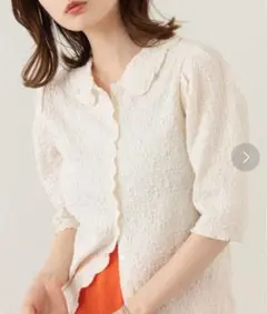 kastane 衿付きジャガードTee