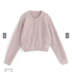 GRL ラメフェザーニットカーディガン kz443