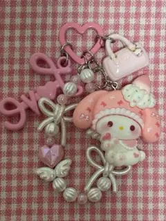 じゃらじゃらキーホルダー マイメロディ
