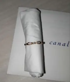 【canal4℃】ピンキーリング　リボン　ピンクゴールド　k10　リボンリング