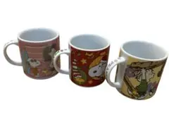 スヌーピー ミニマグカップ 3個セット　ヴィンテージ アンティーク